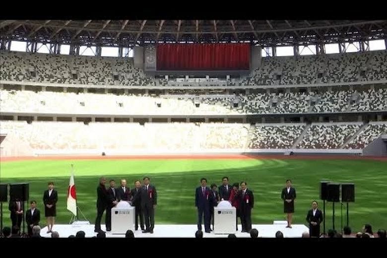 Olimpiade: PM Jepang Shinzo Abe membuka Stadion Nasional Tokyo 2020